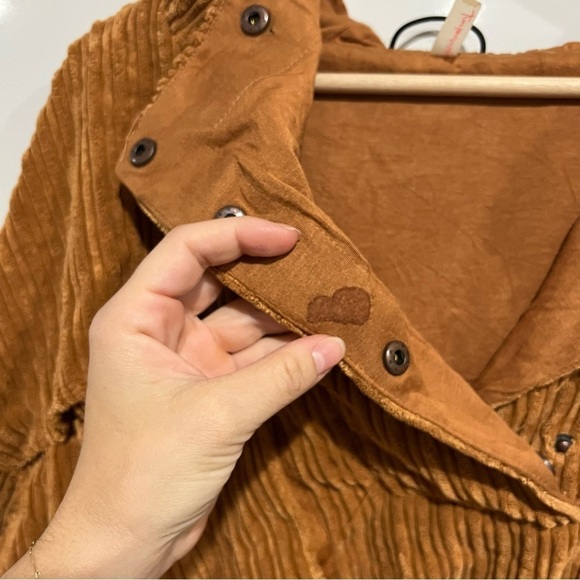 Free People FP MOVEMENT Bring The Heat Corded Corduroy Pullover Top Sweatshirt - Picture 7 of 12